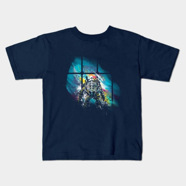 Mr Bubbles Kids T-Shirt by kharmazero